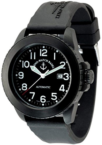 Zeno-Watch Herrenuhr - Jumbo Biker Automatic Black - 6412-bk-a1 von Zeno