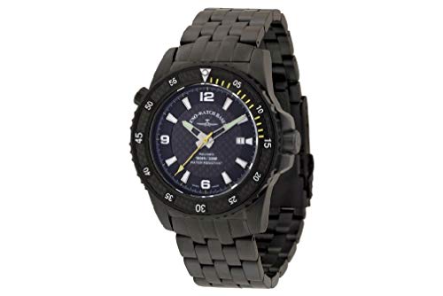 Zeno-Watch Herrenuhr - Professional Diver Automatic blacky&Yellow - 6478-bk-s1-9M von Zeno