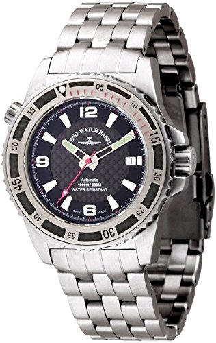 Zeno-Watch Herrenuhr - Professional Diver Automatic red - 6427-s1-7M von Zeno