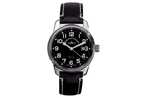 Zeno Herren Analog Quarz Uhr mit Leder Armband 3315Q_B von Zeno