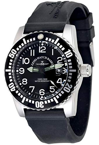 Zeno-Watch Herrenuhr - Airplane Diver Quartz Numbers - 6349-515Q-12-a1 von Zeno