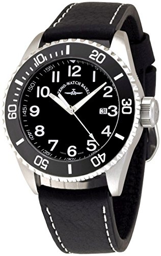 Zeno-Watch Herrenuhr - Diver Ceramic Quartz Black - 6492-515Q-a1-1 von Zeno