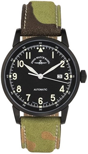 Zeno-Watch Herrenuhr - Magellano Pilot Navigator Black - 6069N-bk-a1 von Zeno