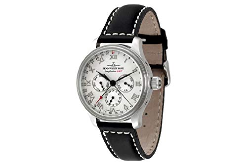 Zeno-Watch Herrenuhr - NC Retro GMT Full Calendar - 9590-e2 von Zeno