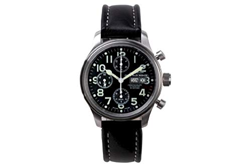 Zeno-Watch Herrenuhr - New Classic Pilot Chronograph Day-Date - 9557TVDD-a1 von Zeno