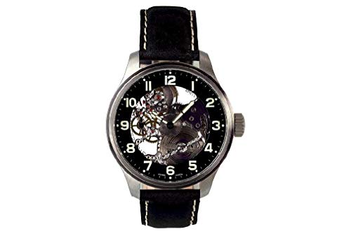 Zeno-Watch Herrenuhr - OS Pilot Skeleton - 8558-9S-a1 von Zeno