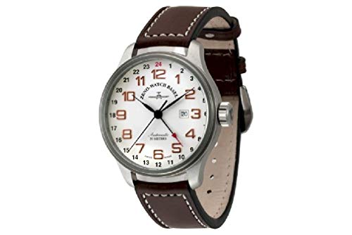 Zeno-Watch Herrenuhr - OS Retro GMT (Dual Time) - 8563-f2 von Zeno