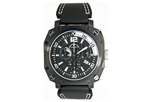 Zeno-Watch Herrenuhr - Quartz 2 Chronograph Black - 90241Q-bk-a1 von Zeno