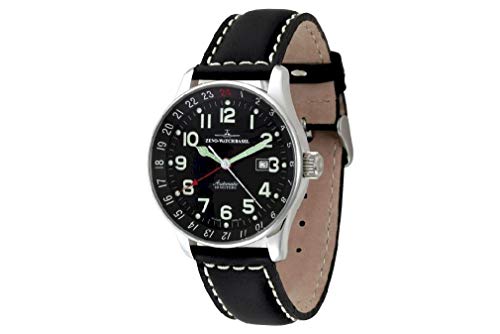 Zeno-Watch Herrenuhr - X-Large Pilot GMT (Dual Time) - P554GMT-a1 von Zeno