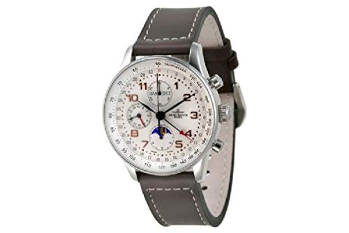 Zeno-Watch Herrenuhr - X-Large Retro Chronograph Full Calendar - P551-f2 von Zeno