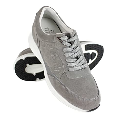 Zerimar Herren Sportschuhe mit Naturlederaufzügen | Herrenschuhe mit Innenaufzug | Höhenschuhe +7 cm | Lederschuhe für Herren | Farbe Grau Größe 42 Zerimar Herren Sportschuhe mit Naturlederaufzügen | Herrenschuhe mit Innenaufzug | Höhenschuhe +7 cm | Lederschuhe für Herren | Farbe Grau Größe 42 von Zerimar