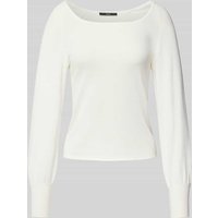 Zero Strickpullover mit Ballonärmeln in Offwhite, Größe 40 Zero Strickpullover mit Ballonärmeln in Offwhite, Größe 40 von Zero