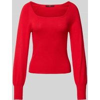 Zero Strickpullover mit Ballonärmeln in Rot, Größe 40 Zero Strickpullover mit Ballonärmeln in Rot, Größe 40 von Zero