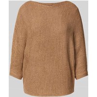 Zero Strickpullover mit U-Boot-Ausschnitt und 3/4-Arm in Beige, Größe 40 Zero Strickpullover mit U-Boot-Ausschnitt und 3/4-Arm in Beige, Größe 40 von Zero