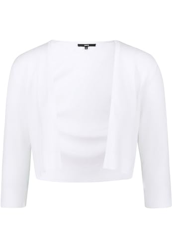 zero Damen Strickjacke kurz Feinstrick Brilliant White,40 zero Damen Strickjacke kurz Feinstrick Brilliant White,40 von zero