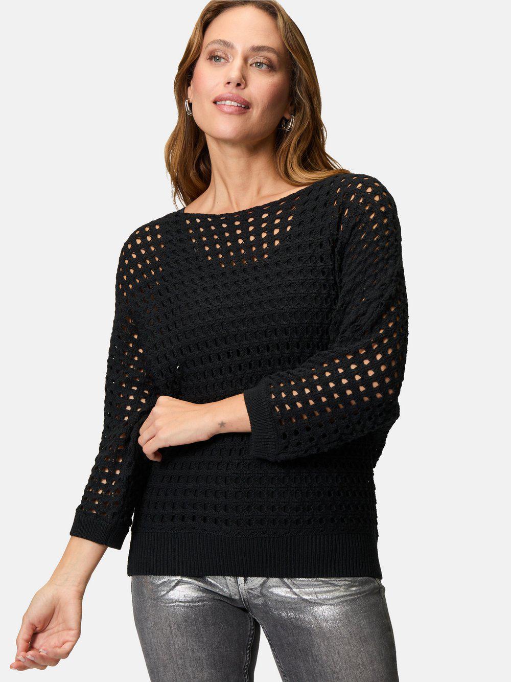 zero Pullover Damen Baumwolle, schwarz zero Pullover Damen Baumwolle, schwarz von Zero