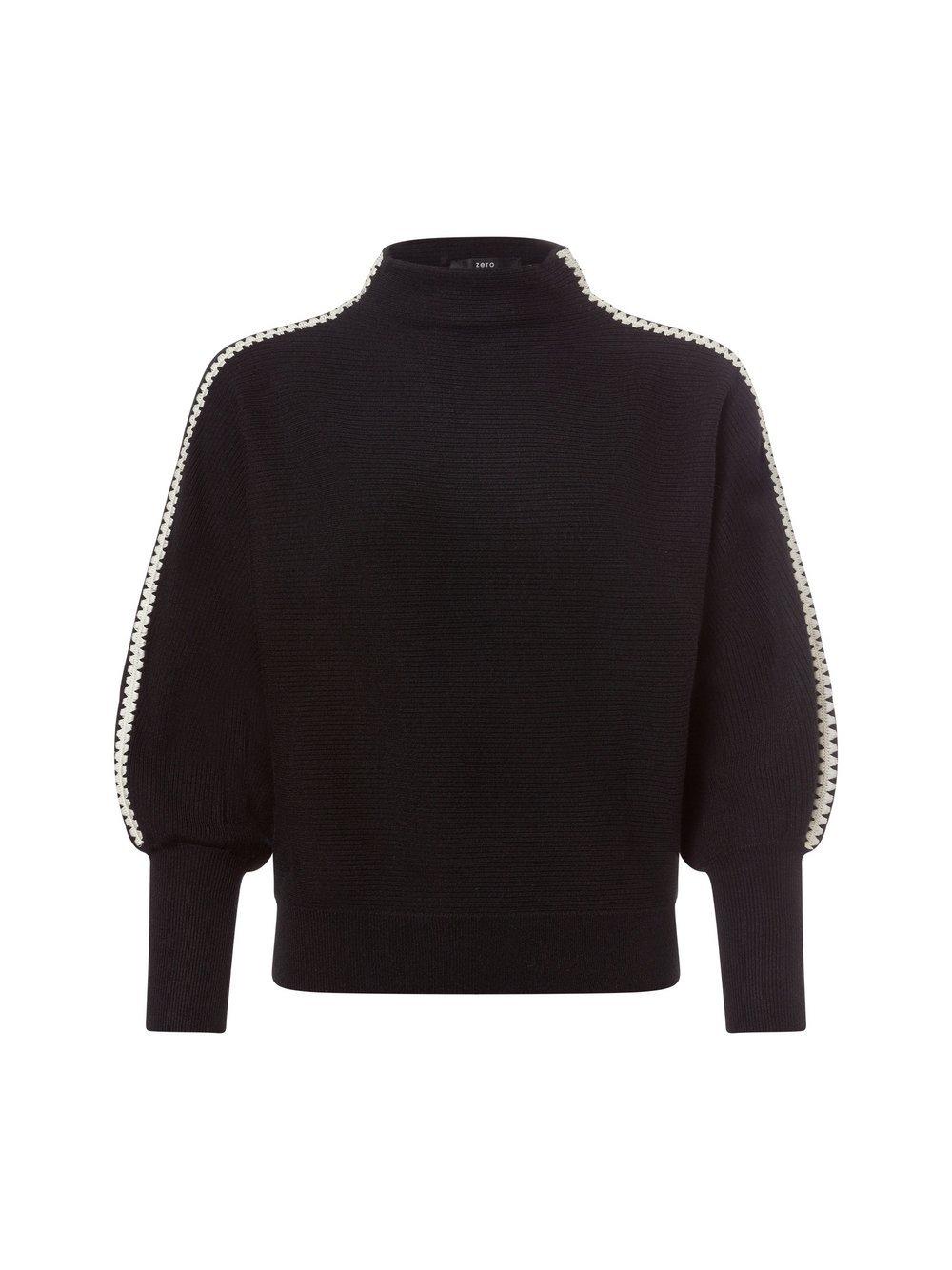 zero Strickpullover Damen Viskose, schwarz zero Strickpullover Damen Viskose, schwarz von Zero