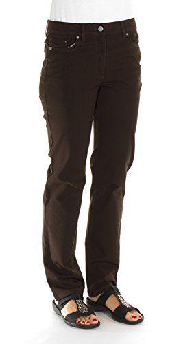 Zerres - Damen Hose Cora, Dunkelbraun, 40 von Zerres