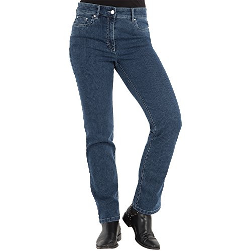 ZERRES Style CORA – Bequeme, stretchige Jeanshose, Gerade geschnittenes Bein Farbe Blue Größe 38 kurz von Zerres