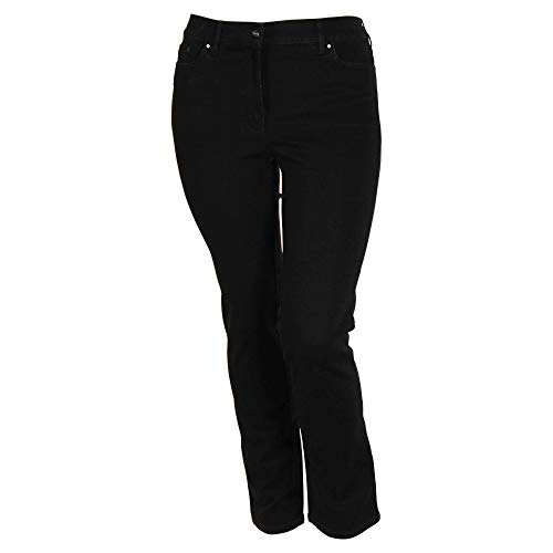 Zerres Style CORA – Bequeme, stretchige Jeanshose, Gerade geschnittenes Bein Farbe Black Größe 44 von Zerres