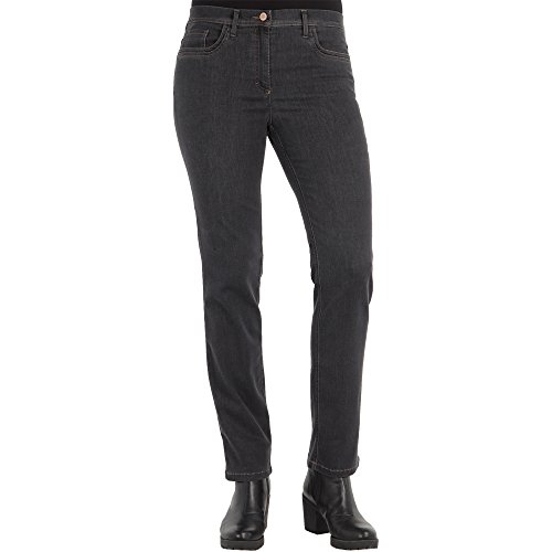 Zerres Damen Jeans GINA Straight Fit Tencel Denim, Größe:20;Farbe:97 DUNKELGRAU von Zerres