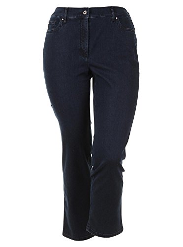 ZERRES Style GRETA – Bequeme, unsichtbaren Gummibund Jeanshose, Gerade geschnittenes Bein Farbe Dark Blue Größe 40 von Zerres