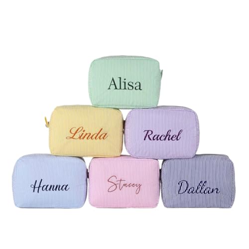 Zhongzhi Personalisierbares Besticktes Make-up, Brautjungferngeschenk, individuelle Kosmetiktasche, Brautjungfernantrag, Geschenk für sie, Muttertagsgeschenk, Nicht Zhongzhi Personalisierbares Besticktes Make-up, Brautjungferngeschenk, individuelle Kosmetiktasche, Brautjungfernantrag, Geschenk für sie, Muttertagsgeschenk, Nicht von Zhongzhi