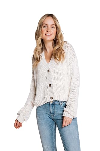 Zhrill Damen Strickjacke Cardigan Gloria in Beige - ZK124311-N3136, Größe:XS von Zhrill