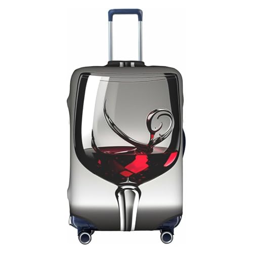 Zhuanyun Weinglas-Druck, waschbar, Reisegepäckabdeckung, abstrakter farbenfroher Druck, Gepäck, Koffer-Schutz, Weiss/opulenter Garten, Medium Zhuanyun Weinglas-Druck, waschbar, Reisegepäckabdeckung, abstrakter farbenfroher Druck, Gepäck, Koffer-Schutz, Weiss/opulenter Garten, Medium von Zhuanyun