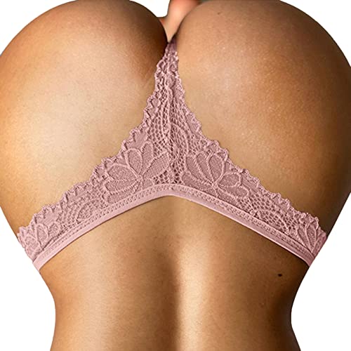 Zilosconcy Tangas Aushöhlen Unterhosen Atmungsaktive Slips Unterwäsche Damen Slips Sexy Lace Slips Hipster Bequeme Panties Taillenslip Unterhose Nahtlose Unterwäsche String Tanga Damen Sexy Dessous von Zilosconcy