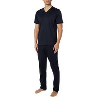 Zimmerli Herren Pyjama grau Jersey-Baumwolle unifarben von Zimmerli