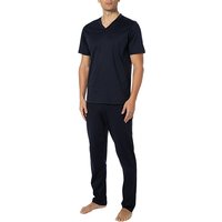 Zimmerli Herren Pyjama grau Jersey-Baumwolle unifarben von Zimmerli