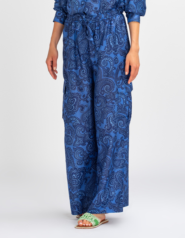 Ottie Relaxed Blue Paisley von Zimmermann