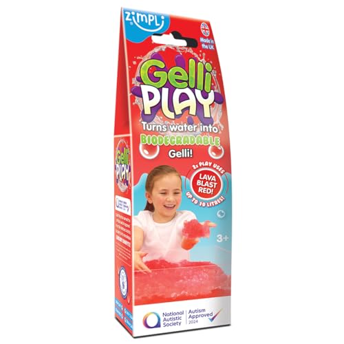 Zimpli Kids Gelli Play Red, verwandelt Wasser magisch in dickes, buntes Goo, perfektes sensorisches Spielzeug für drinnen und draußen, Taschengeld-Spielzeug, idealer Goody Bag Filler, Wasserspielzeug, Zimpli Kids Gelli Play Red, verwandelt Wasser magisch in dickes, buntes Goo, perfektes sensorisches Spielzeug für drinnen und draußen, Taschengeld-Spielzeug, idealer Goody Bag Filler, Wasserspielzeug, von Zimpli Kids