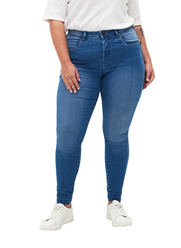 Zizzi Damen Große Größen Amy Jeans Hohe Taille Slim Gr Gr 48/78 cm Light Blue von Zizzi