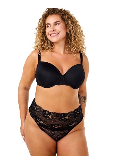 Zizzi Damen Große Größen G-String 2er-Pack Gr 50 Black von Zizzi