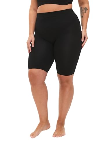 Zizzi Frauen Große Größen Basic Shorts Nahtlos 2-Pack Größe 50-52 Black von Zizzi