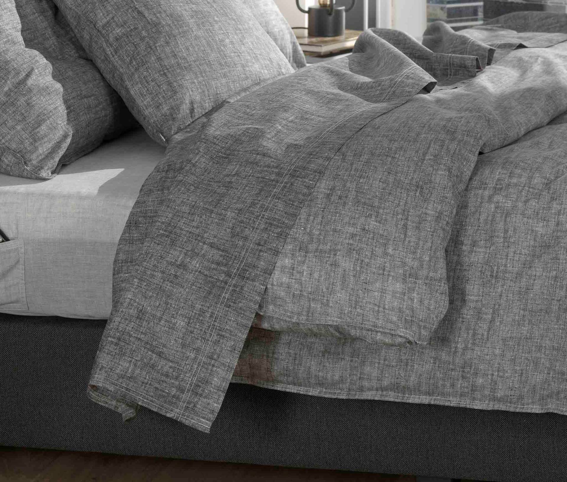 ZO HOME Bettlaken "Lino", Laken aus 100% Baumwolle, Linen-look Print, Betttuch ab 90x200 ZO HOME Bettlaken "Lino", Laken aus 100% Baumwolle, Linen-look Print, Betttuch ab 90x200 von Zo Home