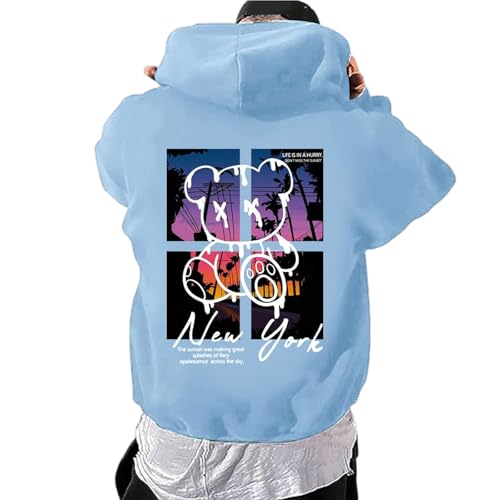 Zofedap Hoodie Herren Oversize Backprint Kapuzenpullover Sweatshirt mit Kapuze Hoody Langarmshirt Bären Drucken Kapuzenjacke Streetwear Y2K Sweatjacke Kapuzenpulli Männer - Endless Struggle Zofedap Hoodie Herren Oversize Backprint Kapuzenpullover Sweatshirt mit Kapuze Hoody Langarmshirt Bären Drucken Kapuzenjacke Streetwear Y2K Sweatjacke Kapuzenpulli Männer - Endless Struggle von Zofedap