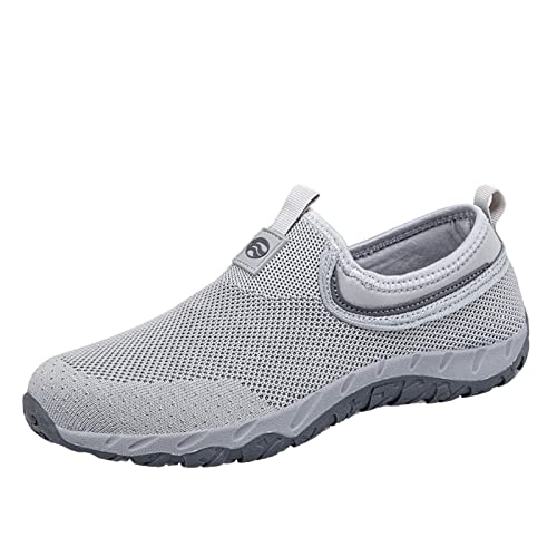 Zofedap Sneaker Herren Turnschuhe Atmungsaktiv Ohne Schnürsenkel Outdoor Fitnessschuhe Freizeitschuhe Hallenschuhe Sportschuhe Walkingschuhe Sommerschuhe Laufschuhe von Zofedap