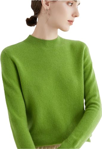 Zozogag Damen-Strickpullover Aus Merinowolle Und Kaschmir Mit Rollkragen, Langärmlig, Pullover, Oberteil Light EN8 L von Zozogag