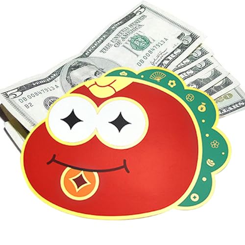 Zqkimzi Creative Red Envelope with Cartoon Snake Pattern | Lucky Money Envelopes with Multiple Card Slots for New Year, Spring Festival, Wedding & Birthday Zqkimzi Creative Red Envelope with Cartoon Snake Pattern | Lucky Money Envelopes with Multiple Card Slots for New Year, Spring Festival, Wedding & Birthday von Zqkimzi