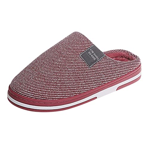 Hausschuhe für Damen Herren Pantoffeln Baumwolle Plüsch Wärme Weiche Herbst und Winter Dasongff Kuschelige Home Rutschfeste Slippers Weich Bequeme Memory Foam Slippers Unisex Paare Winterschuhe von Zshosam