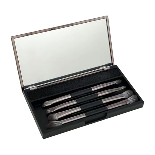 Kosmetikspiegel Mit Makeup-Pinsel, Tragbarer Spiegel, 4 Stück Kleines Makeup-Pinselset Mit Etui, Für Reisen, Nachbesserungen, Dates, Ausflüge Kosmetikspiegel Mit Makeup-Pinsel, Tragbarer Spiegel, 4 Stück Kleines Makeup-Pinselset Mit Etui, Für Reisen, Nachbesserungen, Dates, Ausflüge von Zubehors
