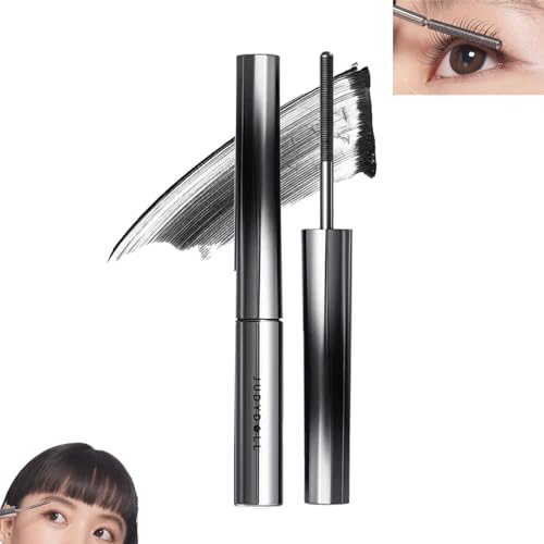 Judy Doll Mascara, Judydoll 3D Curling Wimperneisen-Mascara, borstenlose Mascara, waschbare extra schlanke Metall-Mascara, Curling & Voluminous Mascara (Classic Black) von Zureto