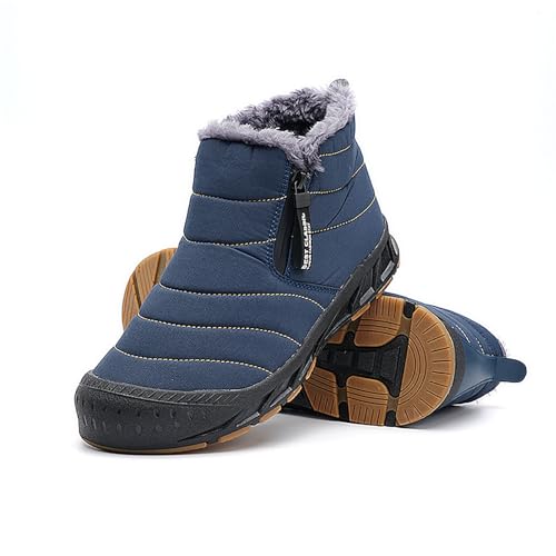 Winter Pro 2.0-Wasserfeste Barfußschuhe, Outdoor Waterproof Barefoot Shoes Herren Damen Unisex Herbst (Blue, Erwachsene, Damen, 39, Numerisch, EU Schuhgrößensystem, M) von Zureto