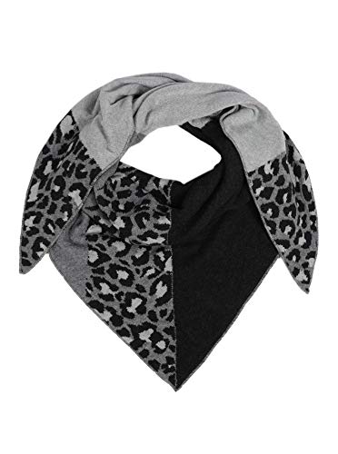 Zwillingsherz Dreieckstuch Stola Schal aus Kaschmir und Wolle für Damen Mädchen Jungen Kinder - Hochwertiges Cashmere Halstuch im Leo Animal Print - Damenschal für Sommer Herbst Winter von Zwillingsherz