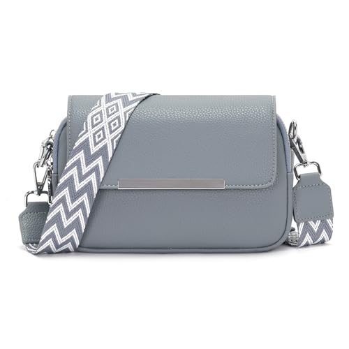 Zyig umhängetasche kleine handtasche damen handbags for women handytasche zum umhängen Breitem Schultergurt Multikompartiment crossbody bag Graublau Zyig umhängetasche kleine handtasche damen handbags for women handytasche zum umhängen Breitem Schultergurt Multikompartiment crossbody bag Graublau von Zyig
