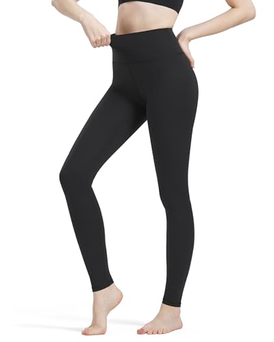 Zylioo Leggings Damen Lang Tall,Blickdicht Sportleggings Mit Tasche,Lang Bein Hohe Taille Bauchkontrolle Yogahose Für Fitness Gym Alltag von Zylioo