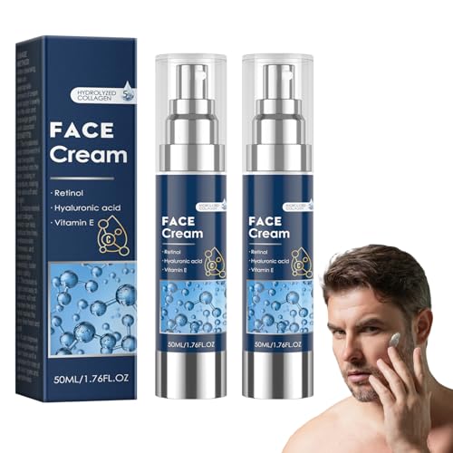 Mens Face Cream Männer-Gesichtscreme 2 Stück, Hautfeuchtigkeitscreme Für Männer, Anti-Aging-Gesichtscreme, Gesichts Lotion, Straffend, Hebend, Straffend, Feuchtigkeitsspendend Und Glättet Feine Linien Mens Face Cream Männer-Gesichtscreme 2 Stück, Hautfeuchtigkeitscreme Für Männer, Anti-Aging-Gesichtscreme, Gesichts Lotion, Straffend, Hebend, Straffend, Feuchtigkeitsspendend Und Glättet Feine Linien von Zynewa